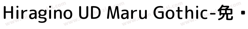 Hiragino UD Maru Gothic字体转换